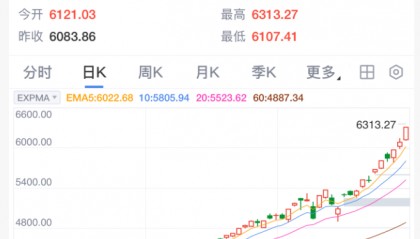 沸腾了！突破6300点！