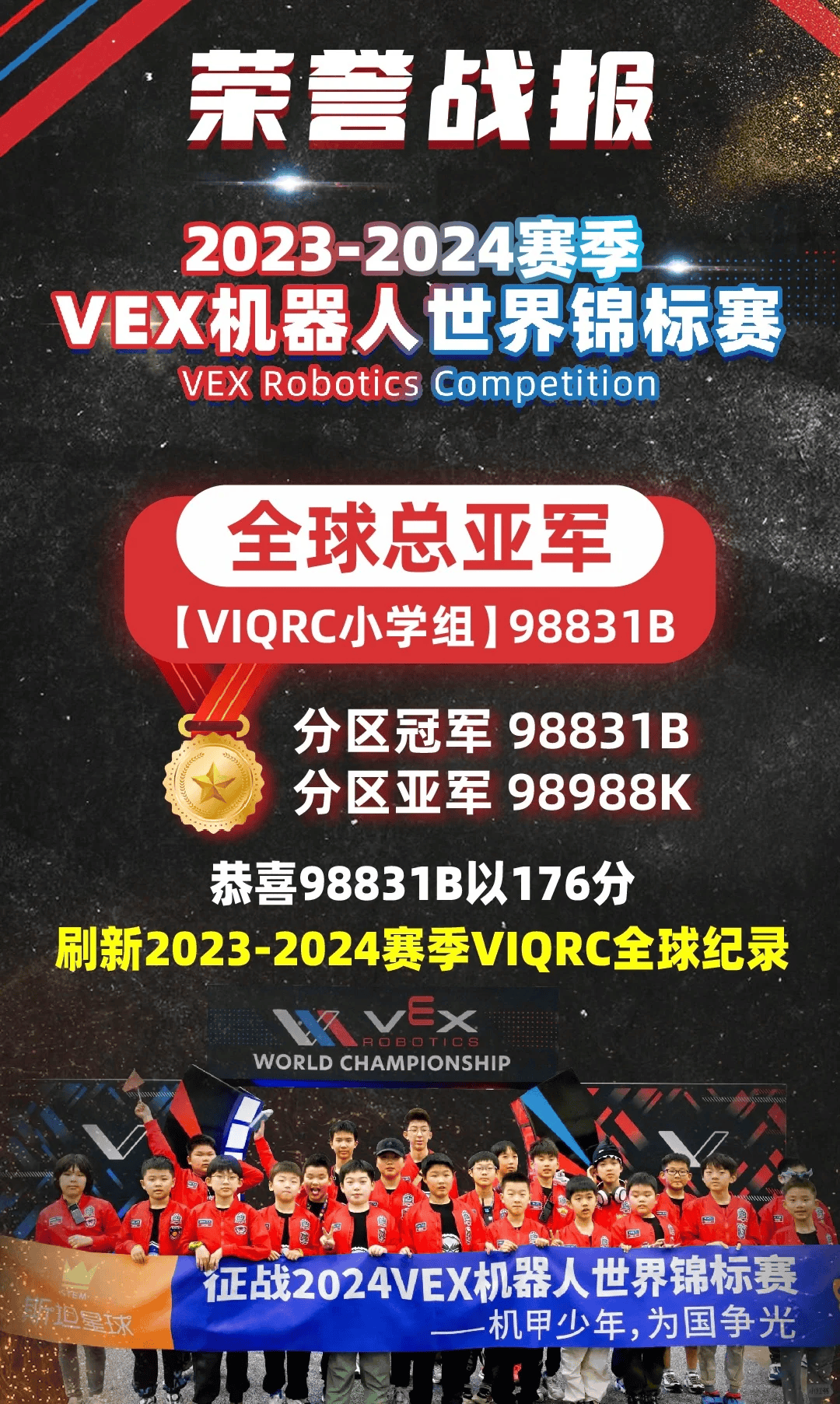 刷新世界纪录快来加入TOP级队伍同款VEX营